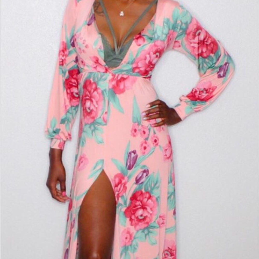Long sleeve Floral bloom spring/summer dress